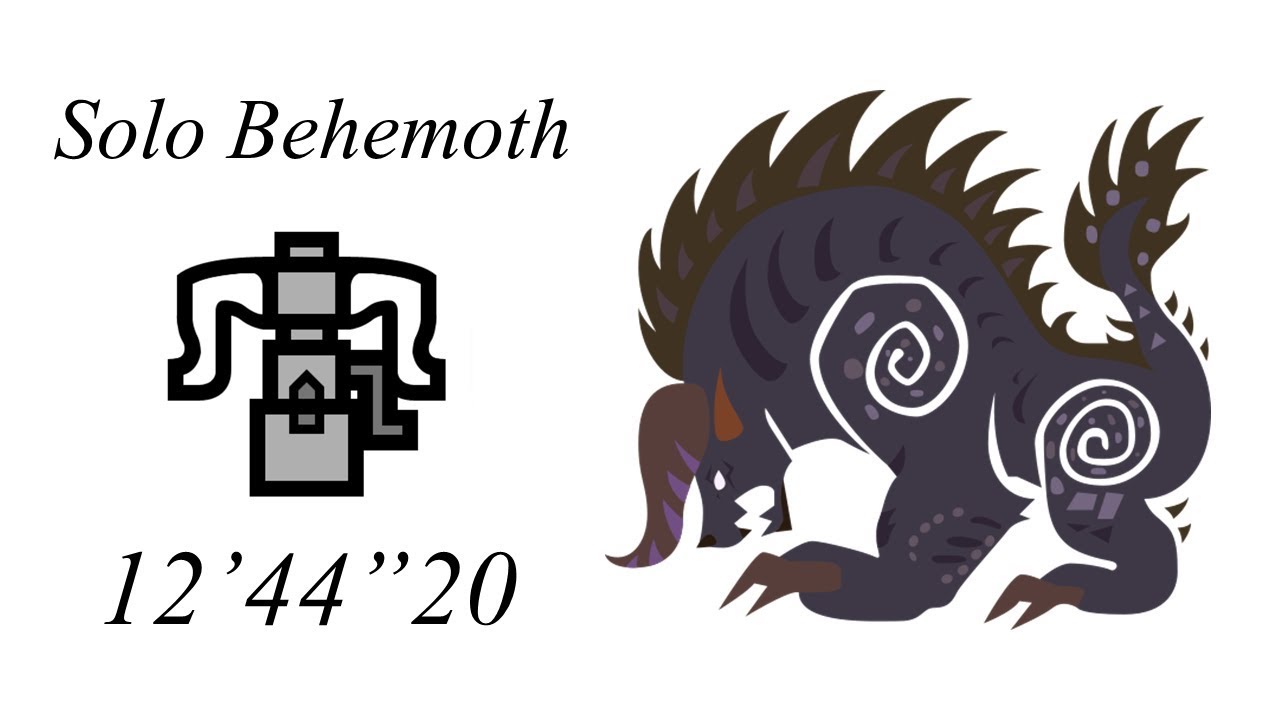 MHW: Behemoth Solo Heavy Bowgun - 12'44