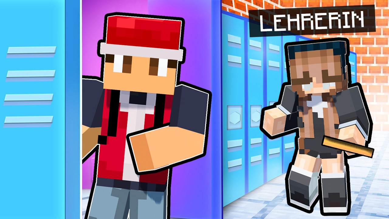 Wir bauen 5 geheime Räume in der Schule in Minecraft!