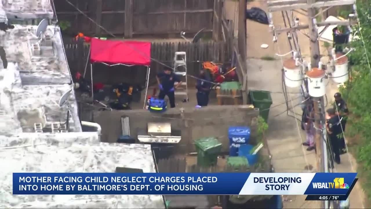 Mother faces child neglect charges in Baltimore