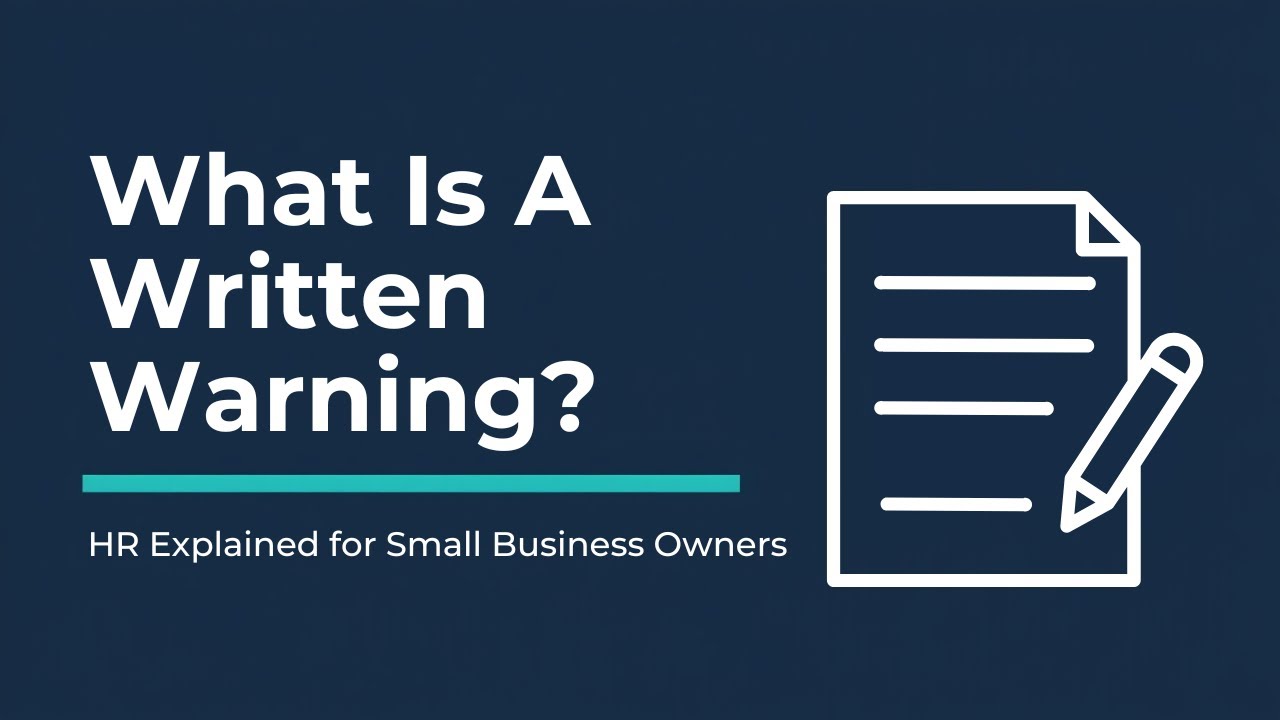 When Does a Written Warning Lead to Termination? HR Answers