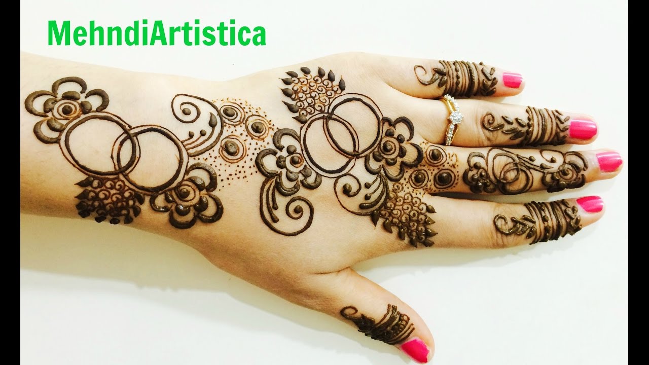 Circular Magic Easy Girlish Mehandi Designs For Hands:Learn Designer Henna By MehndiArtistica