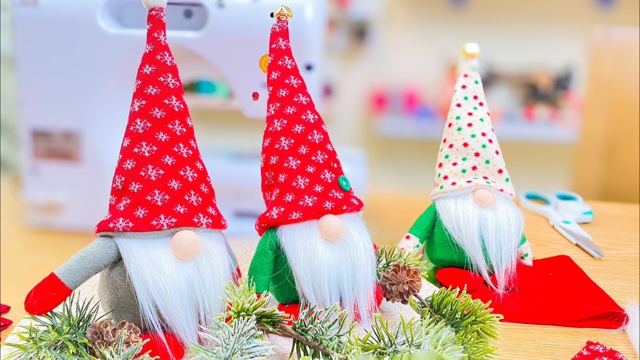 CLASE DE GNOMOS NAVIDEÑO 🎄 #navidad #costura #manualidades
