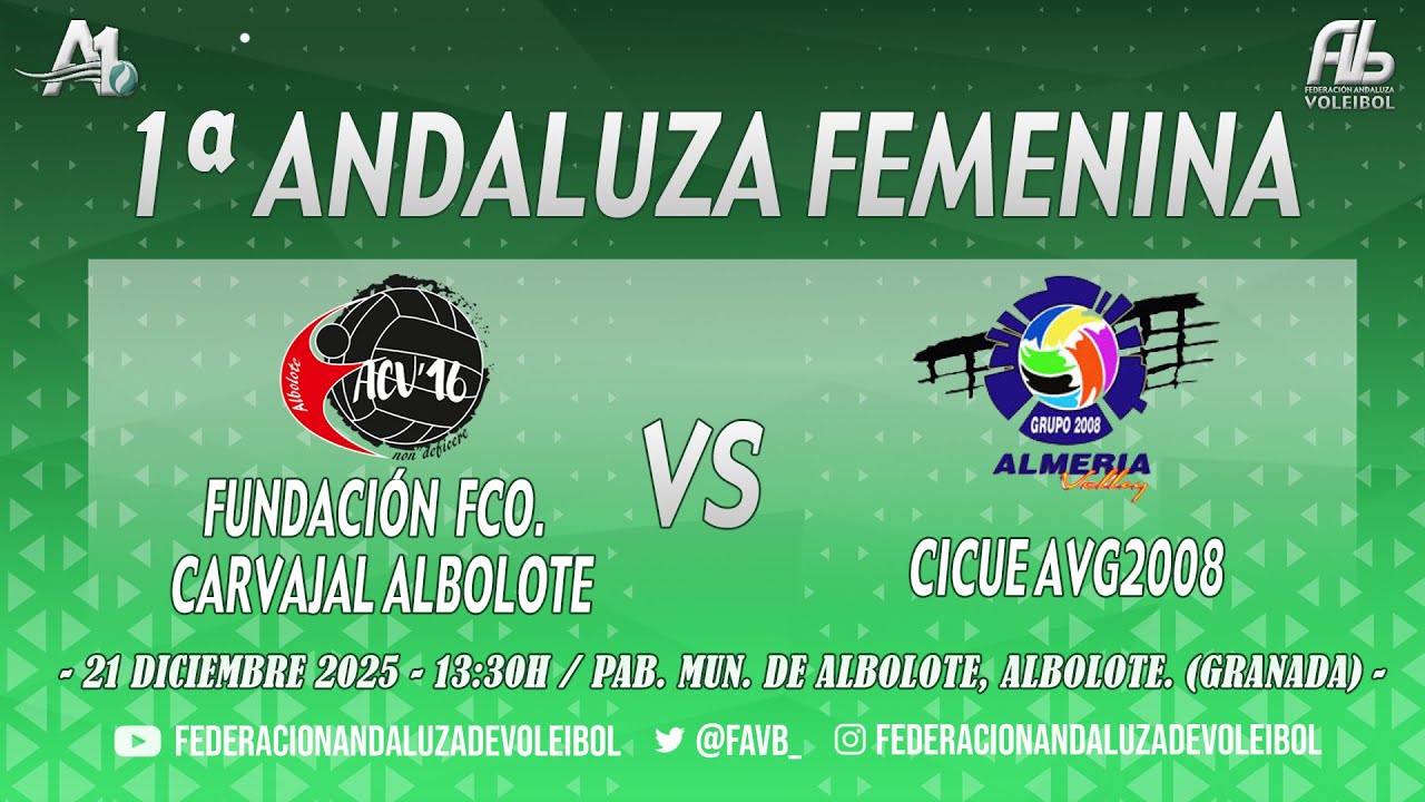 1ª ANDALUZA FEMENINA - FUNDACIÓN FCO. CARVAJAL ALBOLOTE vs CICUE AVG2008