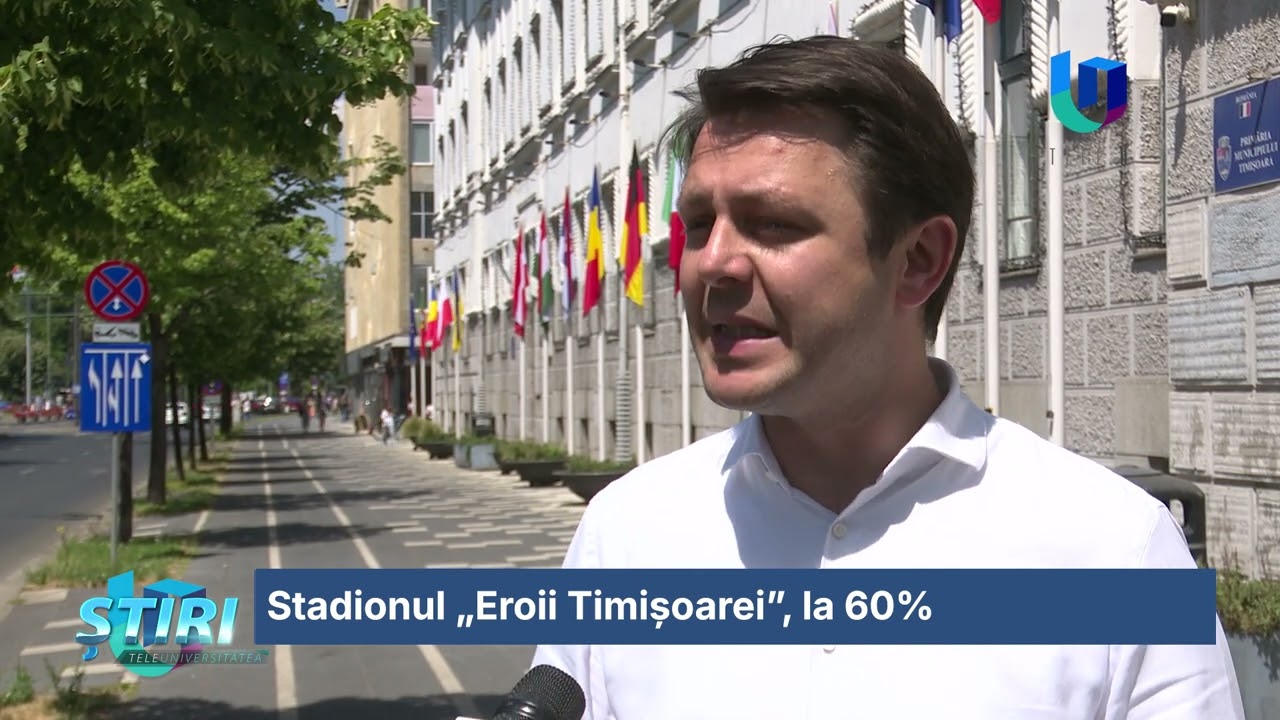 Stadionul „Eroii Timișoarei”, la 60%