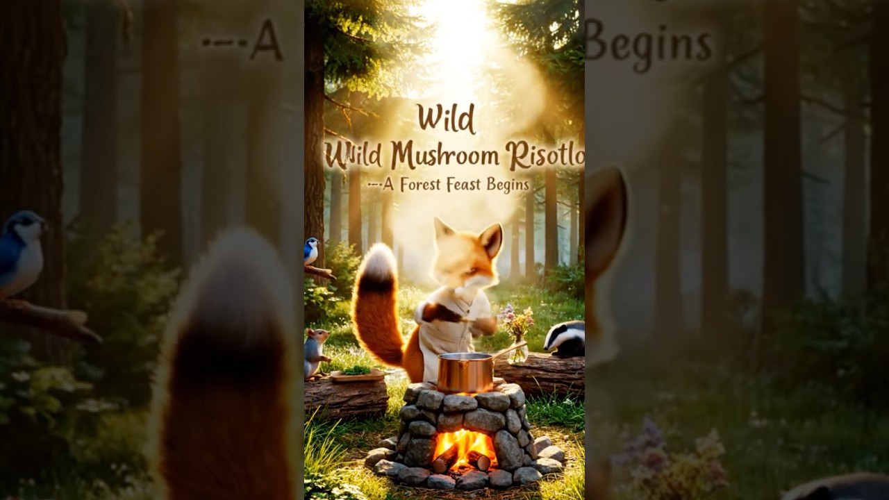 Fox&rsquo;s Peaceful Morning in the Woods  #fox #forest #animals #cooking #shortvideo #cozycooking#shorts