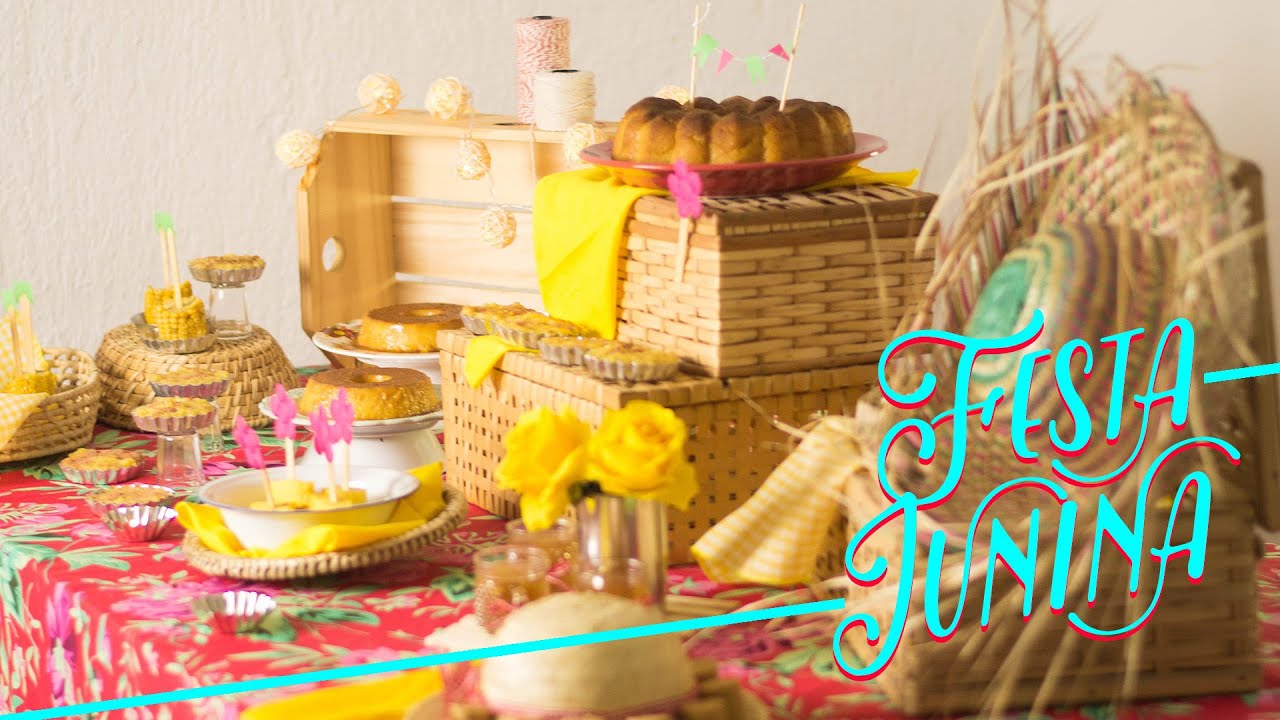 Decoração de Festa Junina e receitas pro São João - DIY