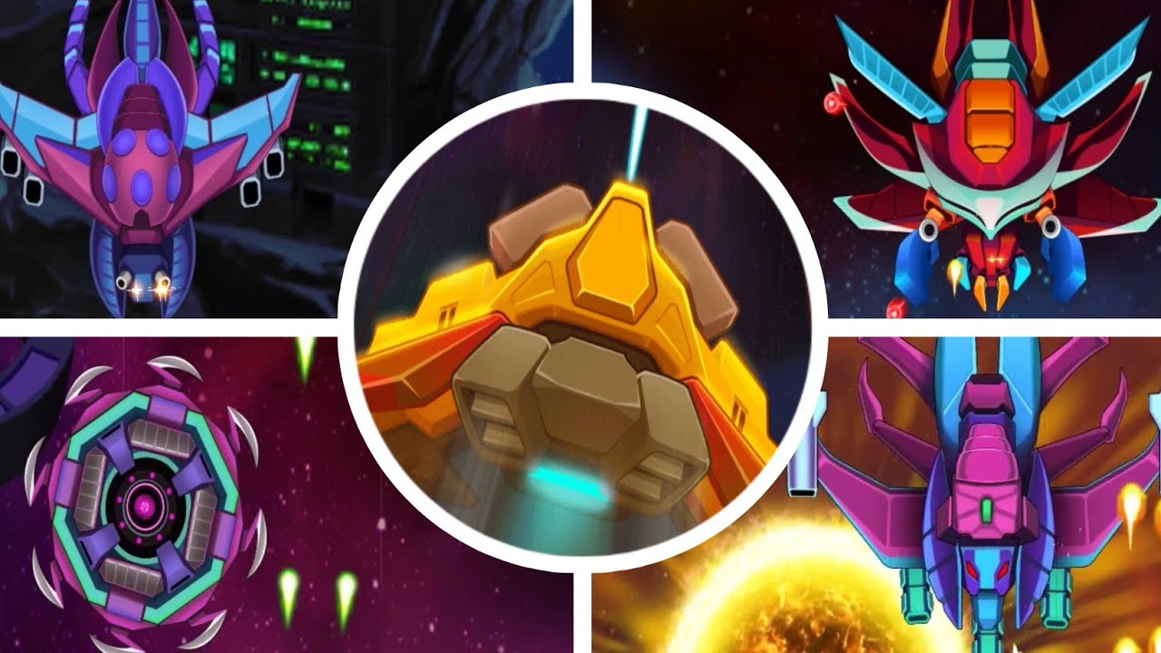 1945 Galaxy Shooter All Bosses | Space Shooter