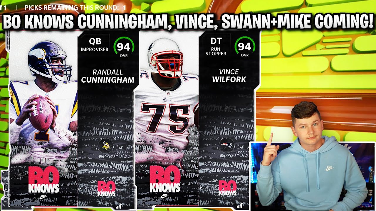 BO KNOWS LEGENDS REVEALED! CUNNINGHAM, WILFORK, SWANN, AND SINGLETARY COMING! | MADDEN 22