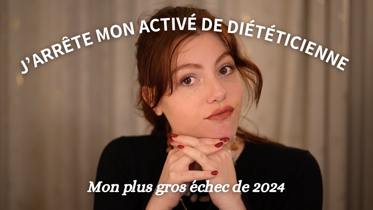 J'ai arrêté mon activité de diététicienne naturopathe