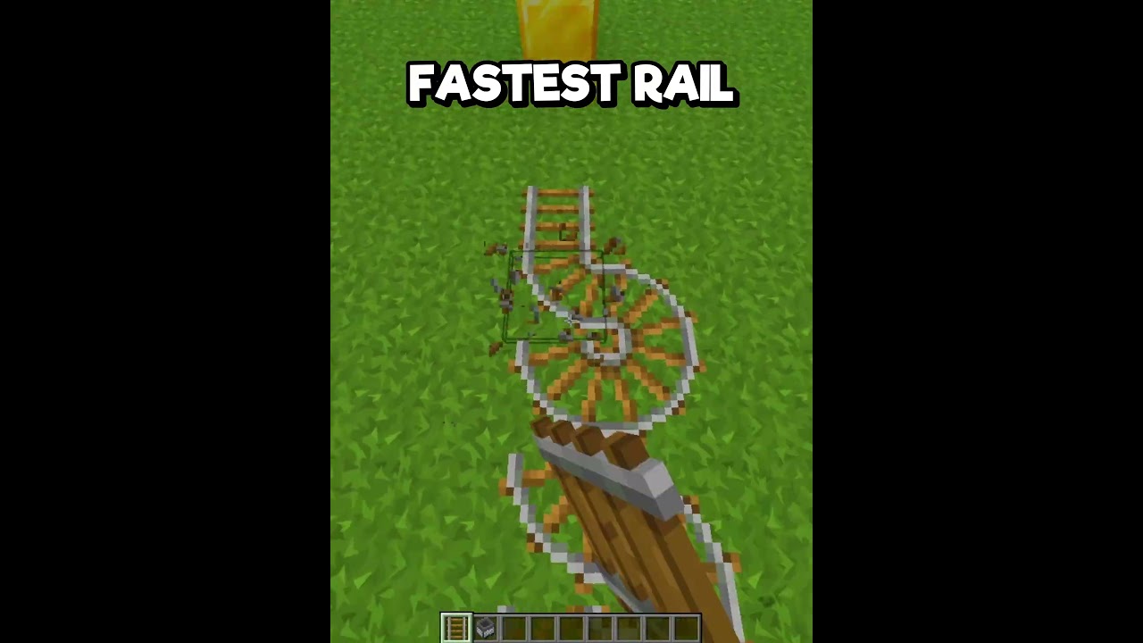 Minecraft Fastest Rail 💀 