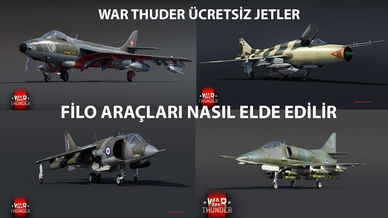War Thunder'da Ücretsiz Jetler ve Top Tier Tanklar Nasıl Elde Edilir! - Filo Araçları Rehberi