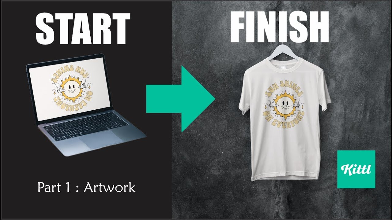 Screen Printing from Start to Finish | Part 1 Artwork basics with Kittl.