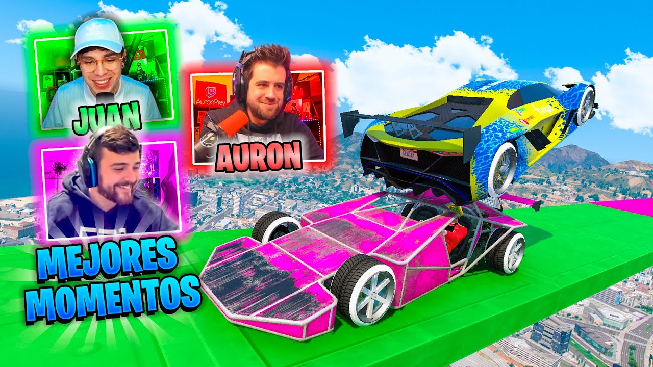 MEJORES MOMENTOS DE DANIREP CON AURONPLAY Y AMIGOS! - ANIMACIÓN GTA 5 ONLINE