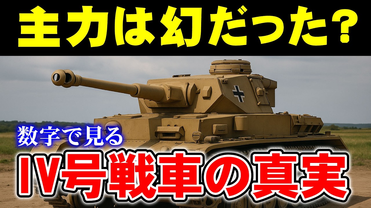 IV号戦車は主力ではなかった？数字が語るドイツ戦車の真実