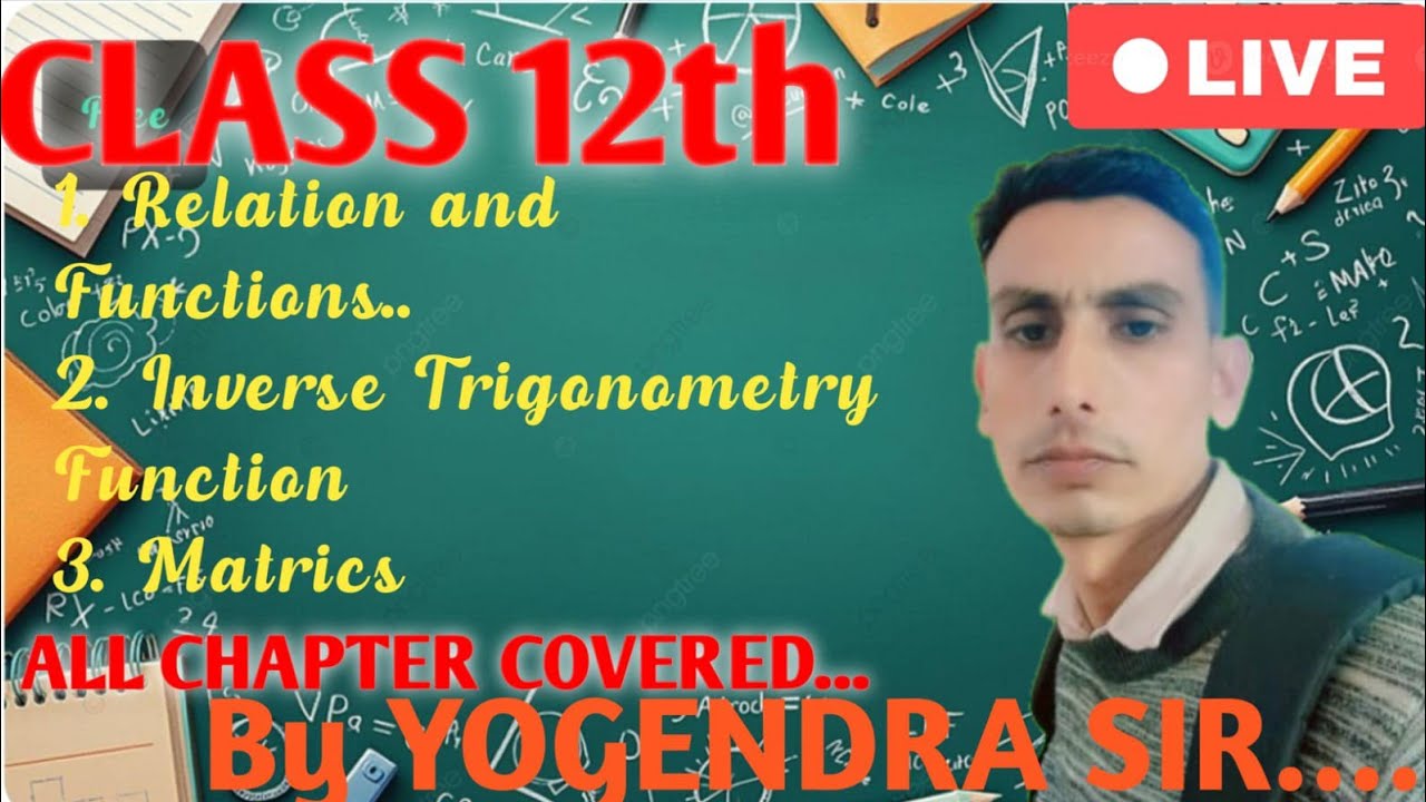 Math Yogendra sir  is live
