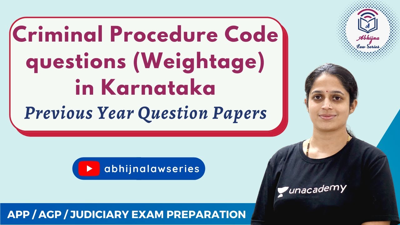 Code of Criminal Procedure Questions' Weightage in Karnataka Civil Judge Exam Question Papers