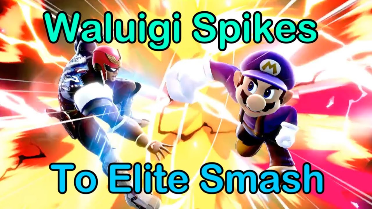 Waluigi Spikes To Elite Smash