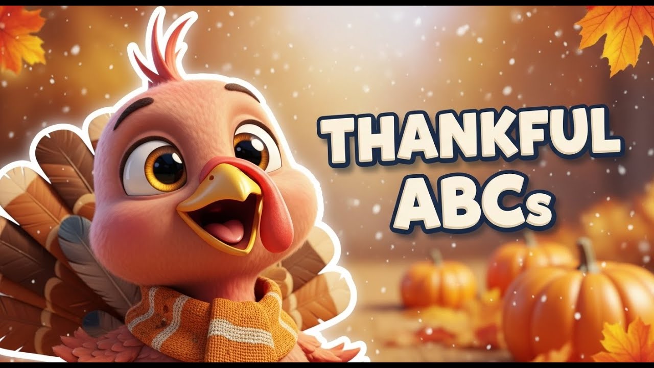 Thankful ABCs???❄️ | 🍂Thanksgiving Alphabet Song for Kids | Learn Letters & with Toby the Turkey!🦃✨