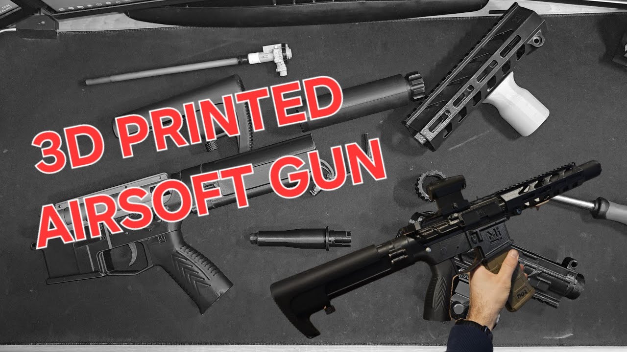 Airsoftka vytištěná na 3D tiskárně (3D Printed Airsoft gun) 3D PRINT - PART II