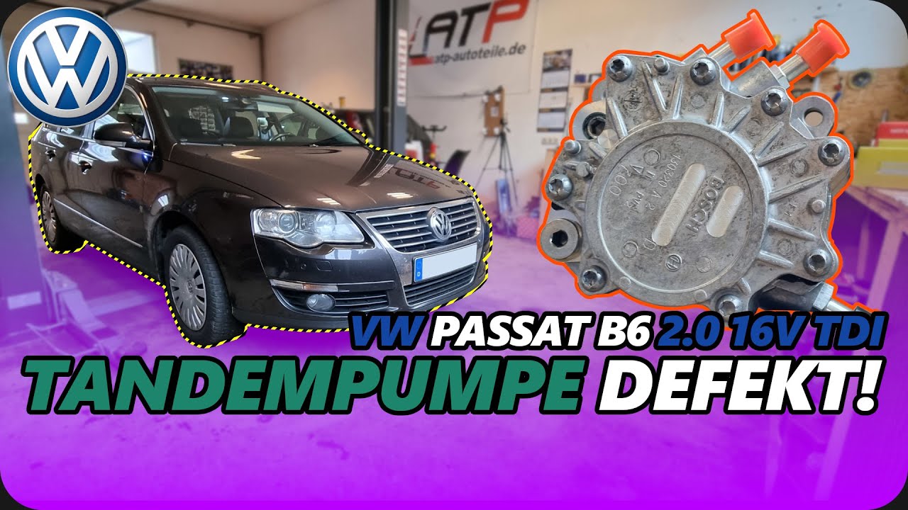 VW Passat 6B 3C 2.0 TDI 16V BMR | Ist die Tandempumpe undicht? Fehlersuche! #diy #tutorial #cars