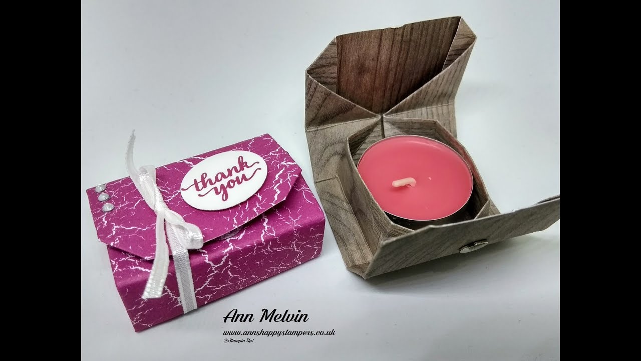 Tiny Origami Box For 1 Tealight Candle