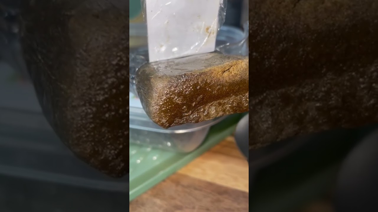 🍓 STRAWBERRY KUSH HASH 🧱💨WATCH IT BURN 🔥 #grow #hydroponics #garden #hash