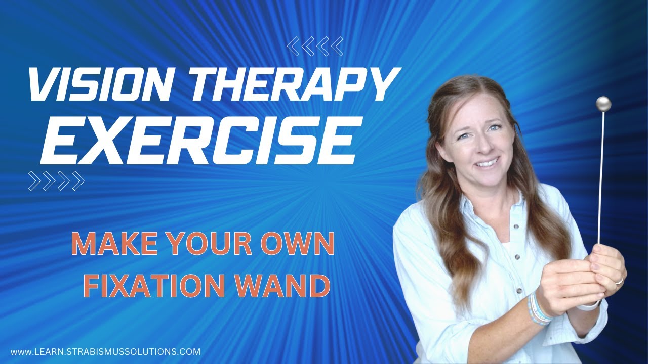 Make a Fixation Wand for Vision Therapy for Free!