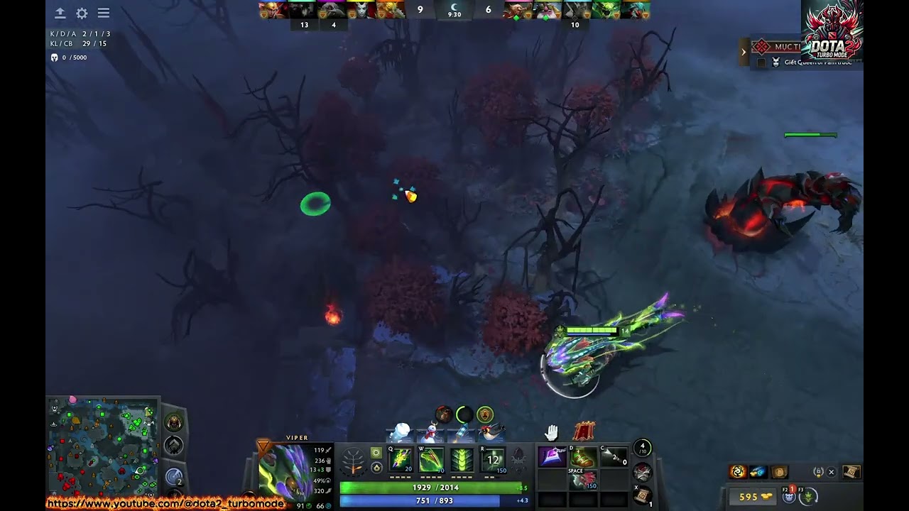 [VIP-27] Viper + Sniper [Safelane] vs Legion Commander + Queen of Pain #DOTA2Turbo #DOTA2 #viper