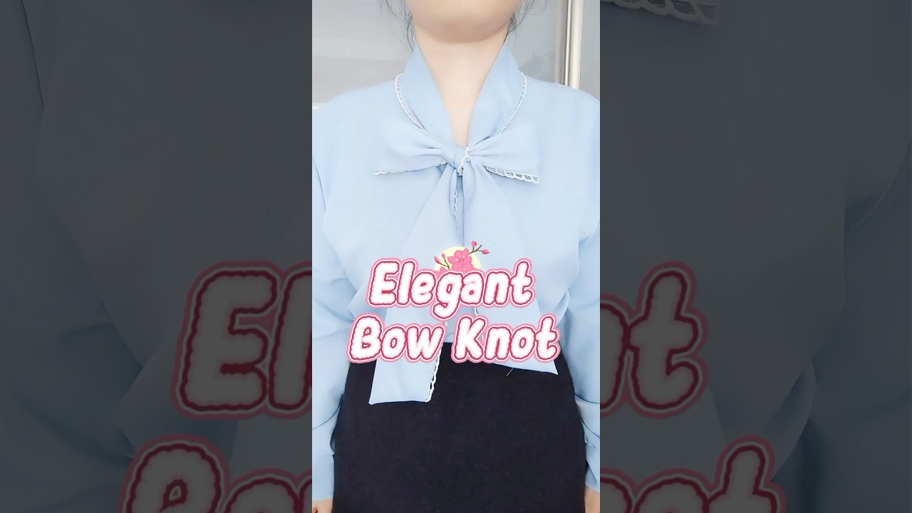 How to Tie a Perfect Blouse Bow #diy #tutorial #tips