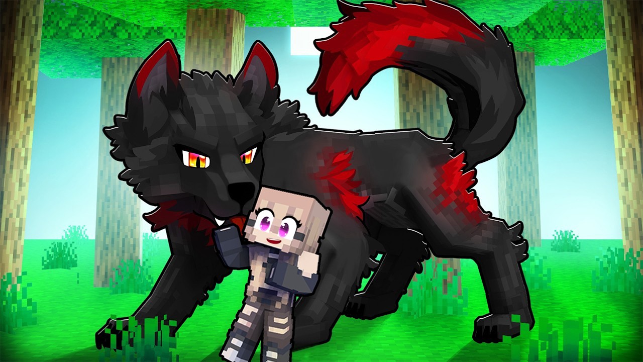 *ADOPTATA DE UN LUP ALFA* in minecraft?!