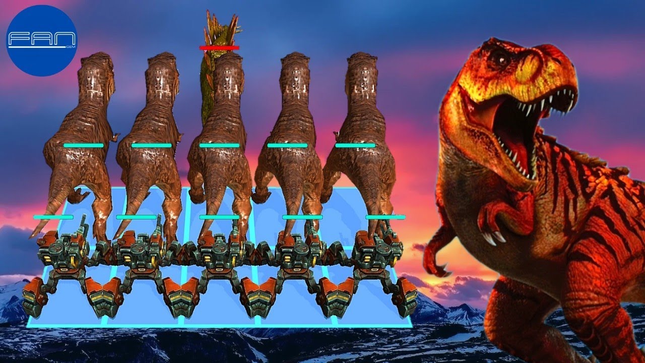 T-REX Gemoy & Tank Spider - Dinosaur Merge Master
