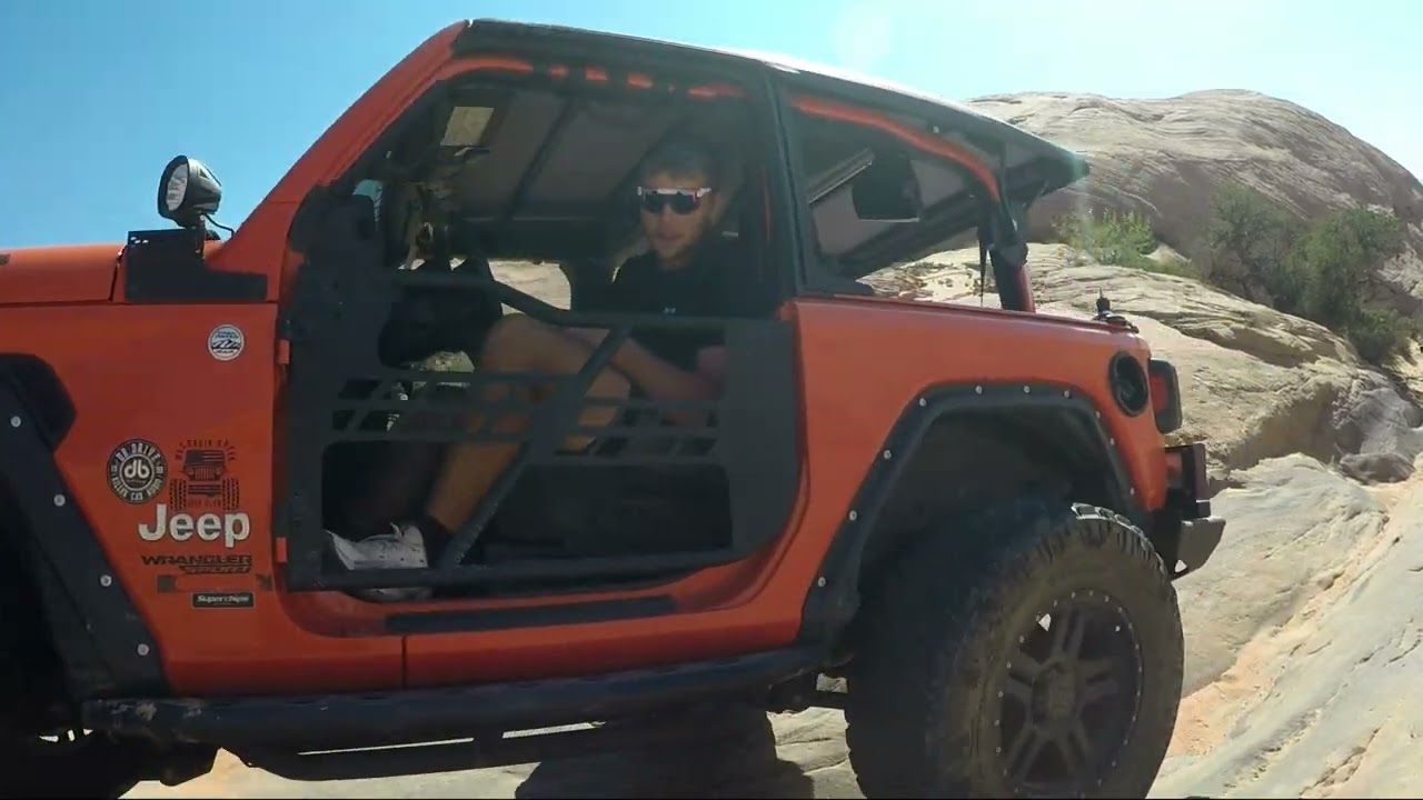 Rollover in Moab on Poison Spider