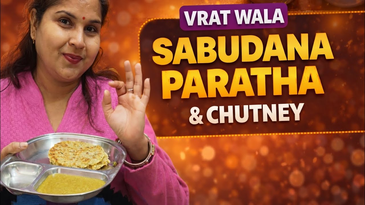 Vrat Wala healthy Sabudana Paratha & chutney#shortsfeed #ytshorts #sabudana #paratha #vrat #fasting 