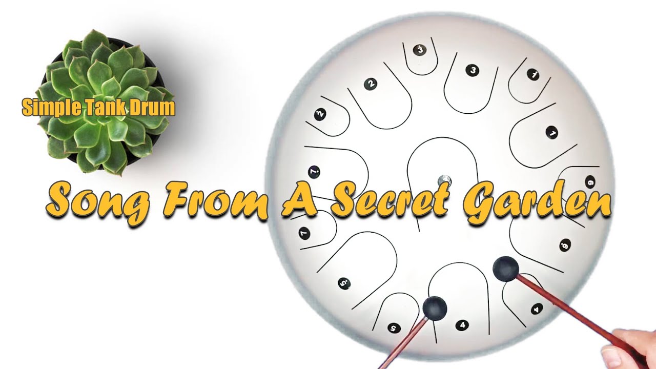 Song From A Secret Garden - Steel Tongue Drum / Tank Drum Cover with Tabs