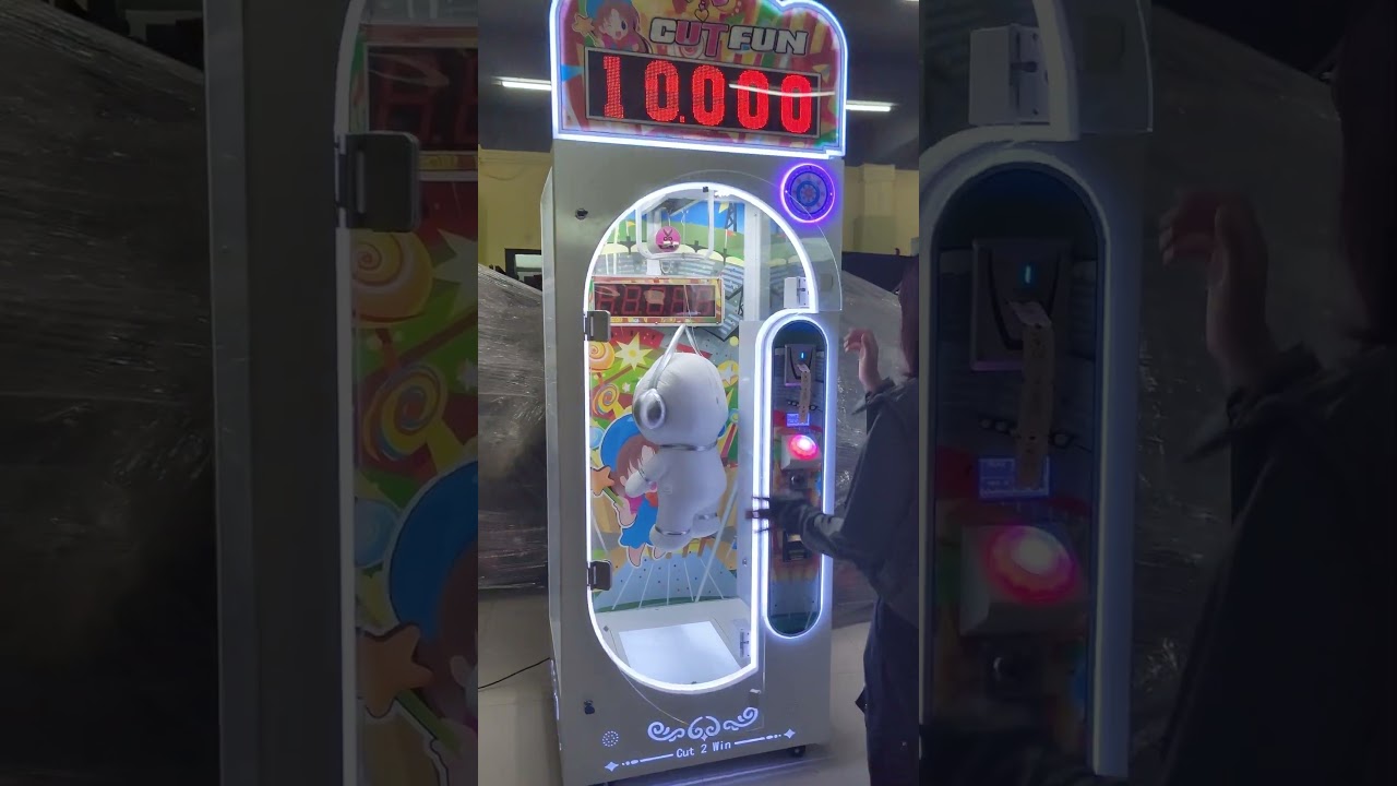 cut fun cutting game machine with timer #arcade #gamemachine #arcadegames  #gamemachines