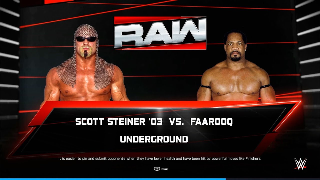 WWE 2K25: Scott Steiner '03 VS. Faarooq (Underground)