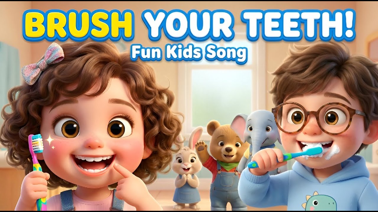 Brush Brush Your Teeth Song  | Fun Healthy Habits for Kids | Nursery Rhymes & Kids Songs