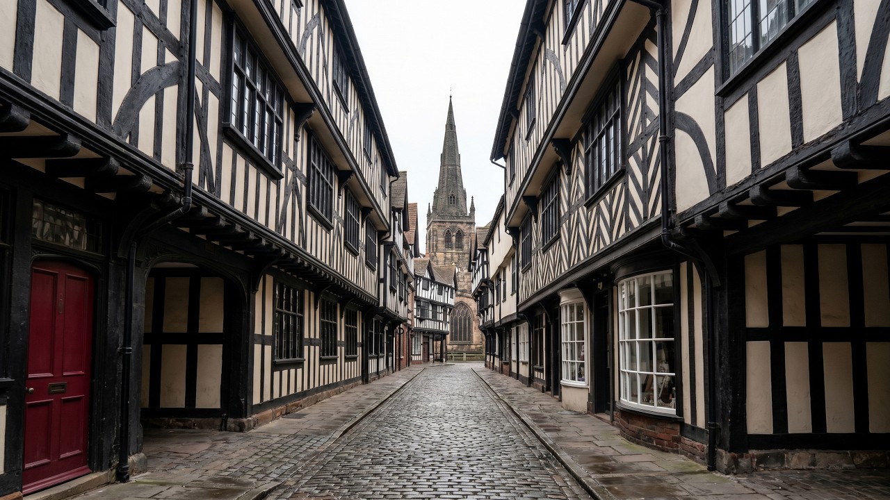 Easter in England: A Cozy Spring Walk Through Historic Shrewsbury 4K
