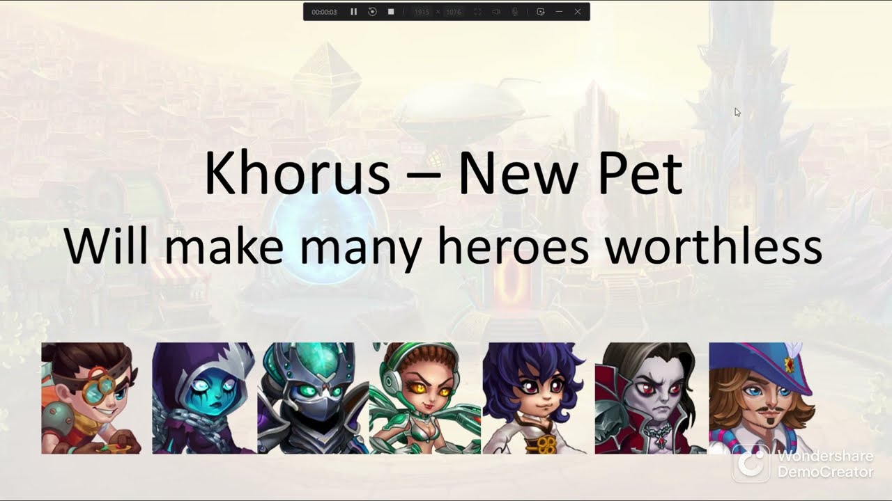 Khorus - The heroes impacted