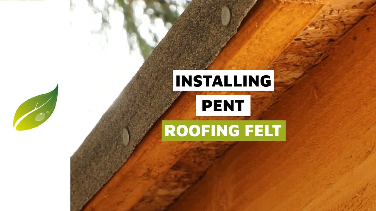 Installing Roofing Felt