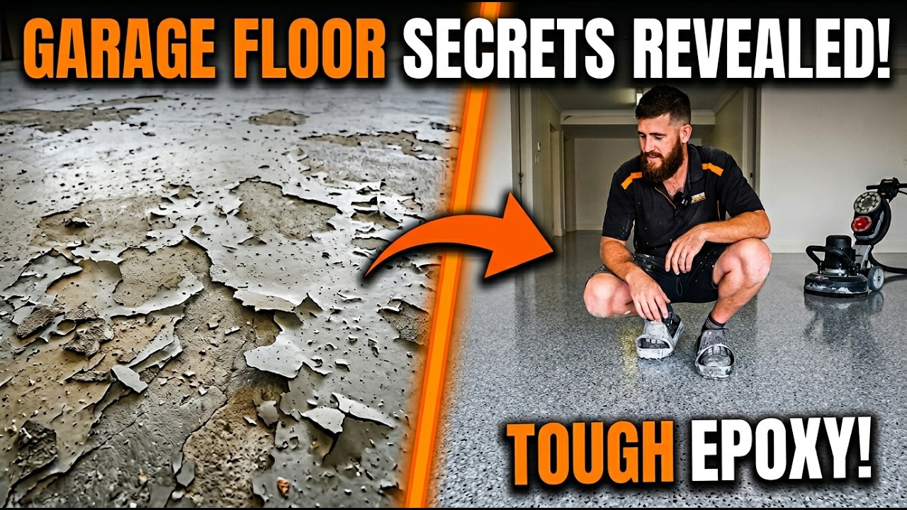 Peeling Painted Concrete to Tough Epoxy Floor | West Beach