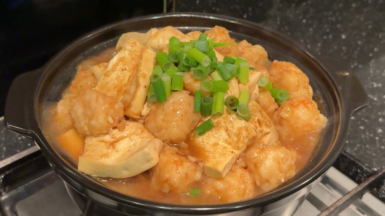 沙嗲蝦滑豆腐煲｜嫩滑、彈牙￼￼😋😋食完暖笠笠｜Satay shrimp with Tofu | with Eng Sub