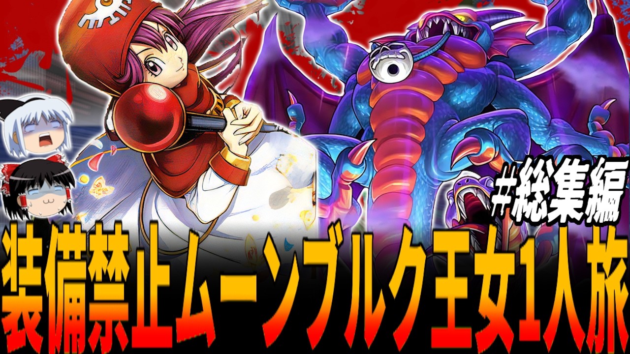 【DQ2】前人未到のLv20台ムーンブルク王女が打撃のみでシドー撃破へ！装備禁止の王女1人でドラクエ2全クリ目指すもラスボス戦はパルプンテの大博打にすべてを賭け...！総集編/Moonbrooke