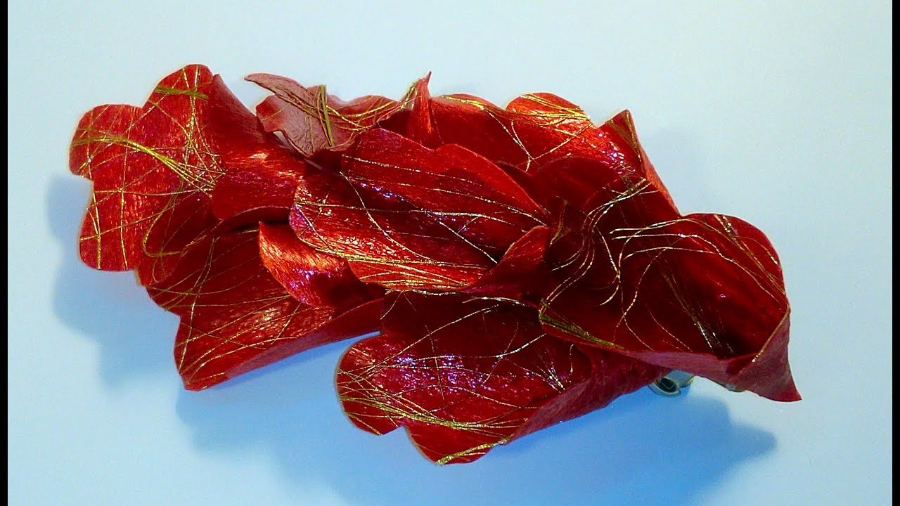 Original flowers from ribbons