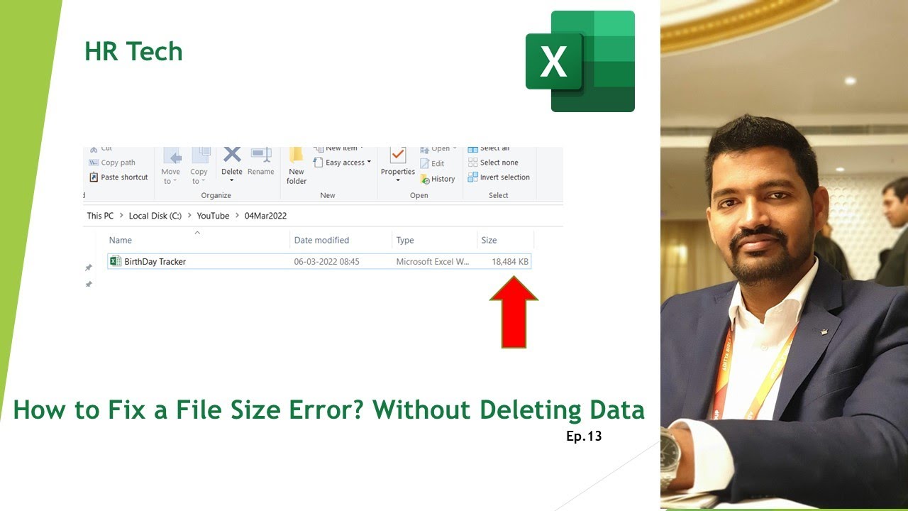 How to Fix a File Size Error? Without Deleting Data #Excel #FileSize #Error