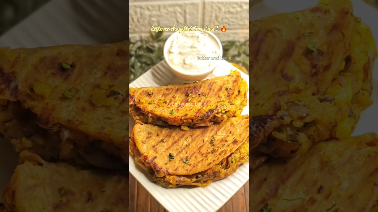 Leftover Roti ? Make This 5-Min Spicy AlooTaco! #shorts #tacos #roti #potato #snacks #recipe #aloo