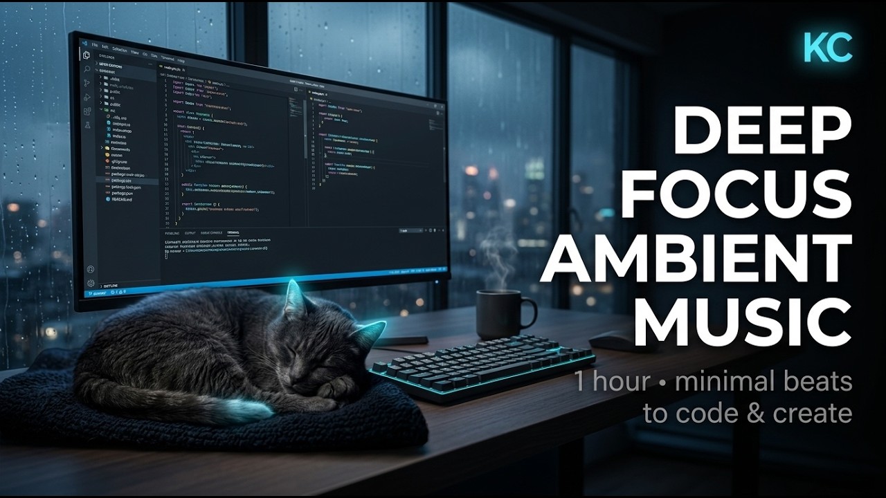 Deep Focus Ambient for Coding – 1 Hour Minimal Background Music