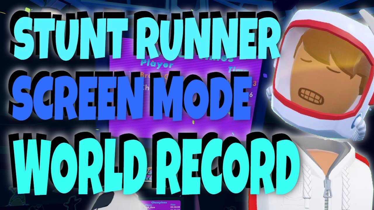 Beating World Record By 1 Millisecond... | Stunt Runner Screen Mode World Record 3:39:33