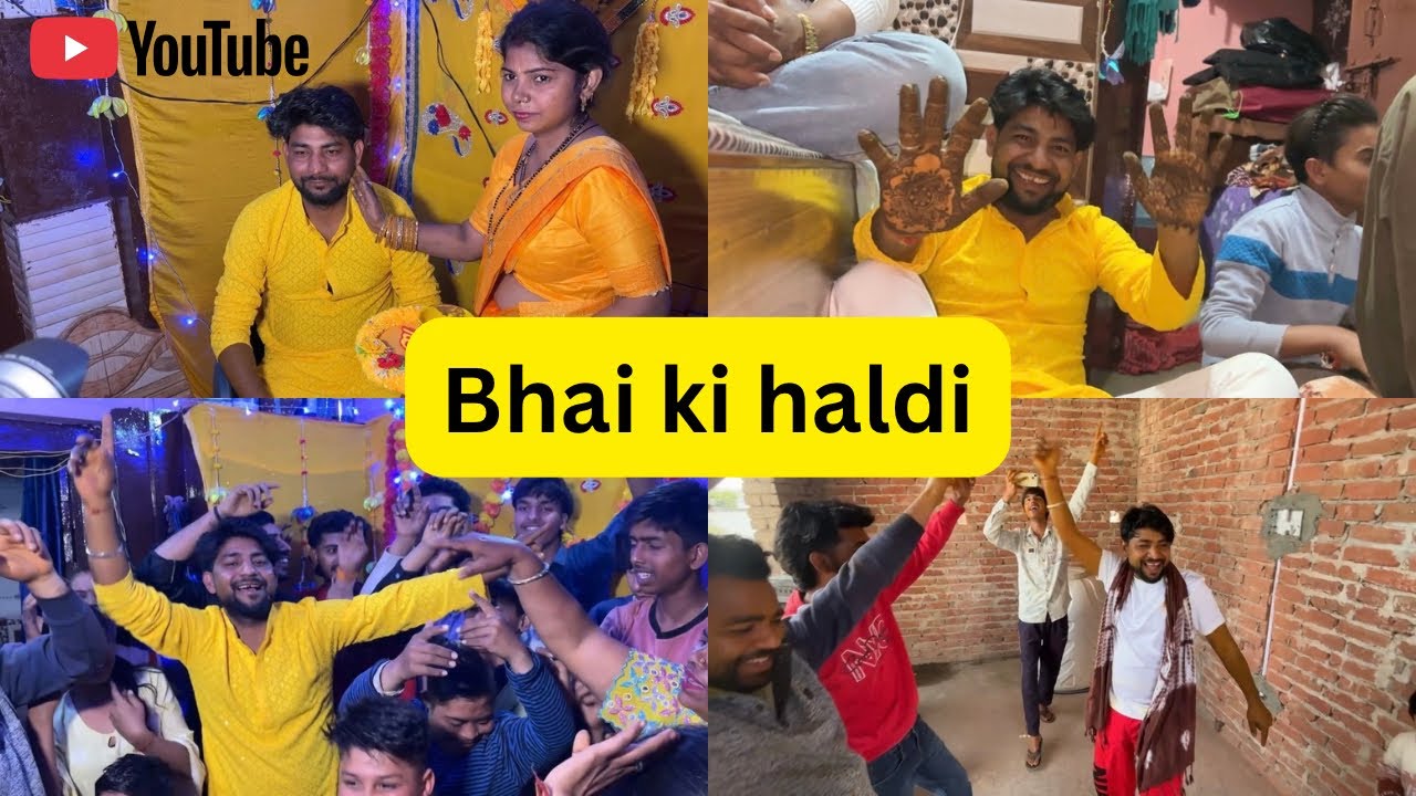 Sarvesh Bhai ki haldi 
