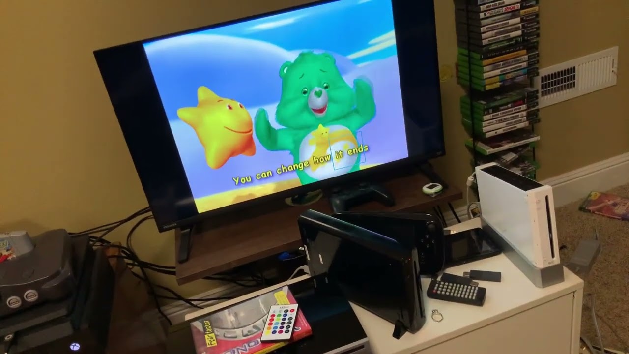 Singing part of a Care Bears Big Wish Movie song